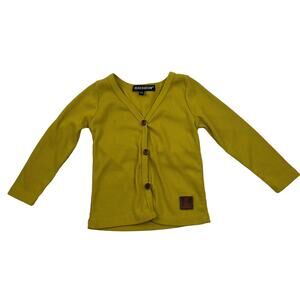 Beau Hudson Mustard Ribbed Cardigan